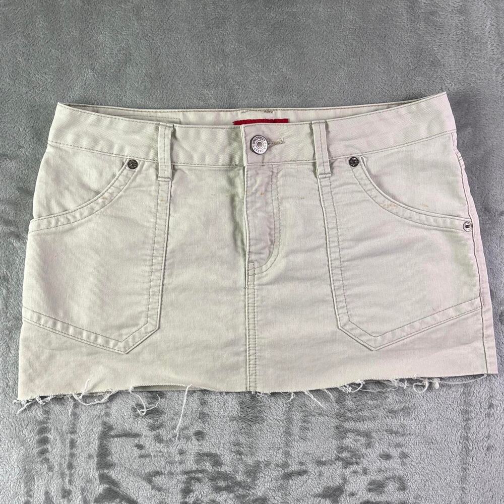 Vintage Y2K Unionbay Cargo Mini Skirt Womens Size 9 Low Rise Cotton Utility